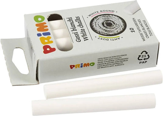 Creativ company https: www.cchobby.nl schoolbordkrijt-l-8-cm-d-10-mm-wit-10-stuk-1-doos