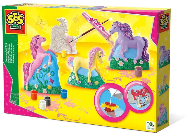 Afbeelding laden in galerijviewer, Ses creative ses paarden gieten en schilderen
