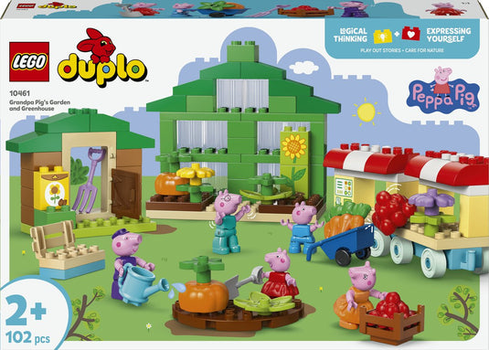 Lego duplo peppa big de tuin en kas van opa big bouwpakket voor kinderen 10461
