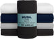 Hush. living hush living - hoeslaken percale 160x20xx+30cm - 100% katoen - 200tc - extra fris en koel - sterk en slijtvast - elastiek rondom - antraciet