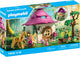 Playmobil magische eenhoorns - feeënhuis met gouden eenhoorn en stal - met oplichtende slinger voor magische nachten - 71838