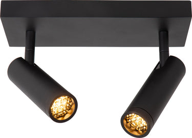 Lucide grado - plafondspot (plafondlamp) - 2xgu10 (mr11) - zwart