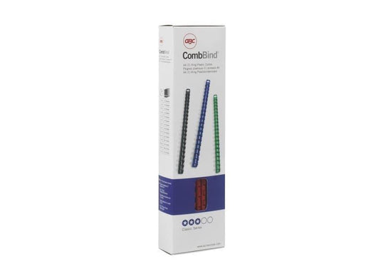 Gbc combbind bindruggen wit - a4 - 6 mm - 100 stuks