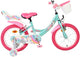 Ngk unicorn kinderfiets - meisjes - 16 inch - groen - twee handremmen