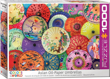 Eurographics - aziatische papieren paraplu's [asian oil paper umbrellas] - 1000 stukjes 68×48cm (b×h) - legpuzzel