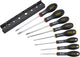 Stanley 8-delige fatmax schroevendraaierset parallel 3.5 x 75mm. 5.5 x 125mm standaard 4 x 100mm. 6.5 x 150mm. 8 x 150mm phillips ph0 x 75mm. ph1 x 100mm. ph2 x 125mm
