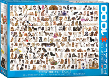 Eurographics - de wereled van honden [the world of dogs] - 1000 stukjes 68×48cm (b×h) - legpuzzel