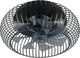Rl live your light reality johanna - ventilator - zwart mat - excl. 3x e27 4 w - afstandsbediening - 3 snelheidsinstellingen - zomer- en wintermodus