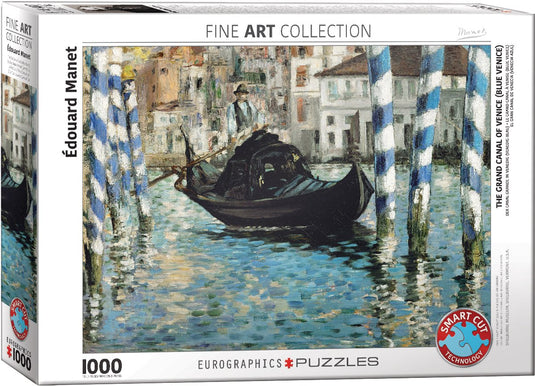 Eurographics - de dondel van venetië [la gondole de venise] - edouard manet - 1000 stukjes 68×48cm (b×h) - fine art legpuzzel