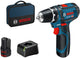 Bosch blauw gsr 12v-15 accuschroefboormachine | 12v 2.0ah li-ion - 060186810f