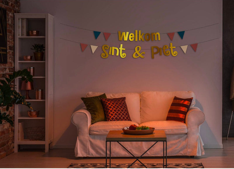 Afbeelding laden in galerijviewer, Folat letterslinger welkom sint piet
