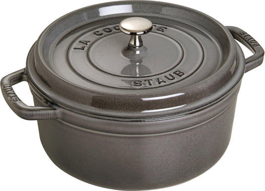 Staub braadpan cocotte grafietgrijs - ø 24 cm 3.8 liter