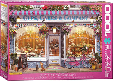 Eurographics - kopjes, taarten co. [cups, cakes company] - garry walton - 1000 stukjes 68×48cm (b×h) - legpuzzel