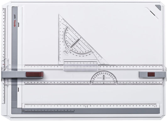 Rotring rapid tekentafel | met liniaal, passer en vierkant | a3-formaat tekentafel