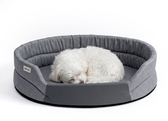 Peluvio arita – hondenmand waterafstotend - hondenbed vlekbestendig – maat s – antislip onderkant – licht reisvriendelijk – lage instap zonder randen – duurzaam schuim – geurarm makkelijk schoon te maken – comfort voor elke hond