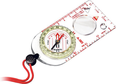 Suunto a-30 kompas - glow-in-the-dark - met vergrootglas - transparant