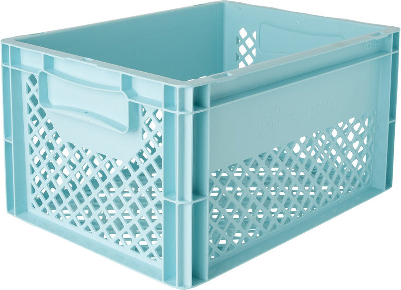 Afbeelding laden in galerijviewer, Fastrider fietskrat medium - licht blauw - 22l
