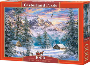 Selecta castorland legpuzzel mountain christmas, 1000st.