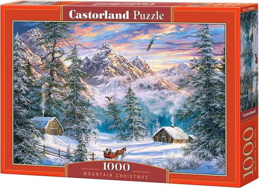 Selecta castorland legpuzzel mountain christmas, 1000st.