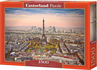Castorland cityscape of paris – puzzel – 1.500 stukjes – satijnen afwerking – perfecte pasvorm – europese kwaliteit