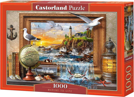 Castorland marine to life - puzzel - 1.000 stukjes – satijnen afwerking – perfecte pasvorm – europese kwaliteit
