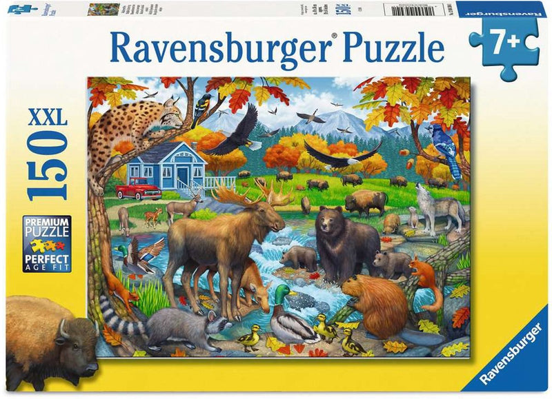 Afbeelding laden in galerijviewer, Ravensburger – wildlife gathering – kinderpuzzel – 150 stukjes
