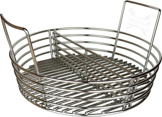 Grill guru large charcoal basket - kamado - kolenmand - geschikt voor large vanaf 2022 - rvs