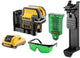 Dewalt dce0825d1g 10,8v li-ion accu zelfnivellerende kruislijn- puntlaser set (1x 2,0ah accu) in koffer
