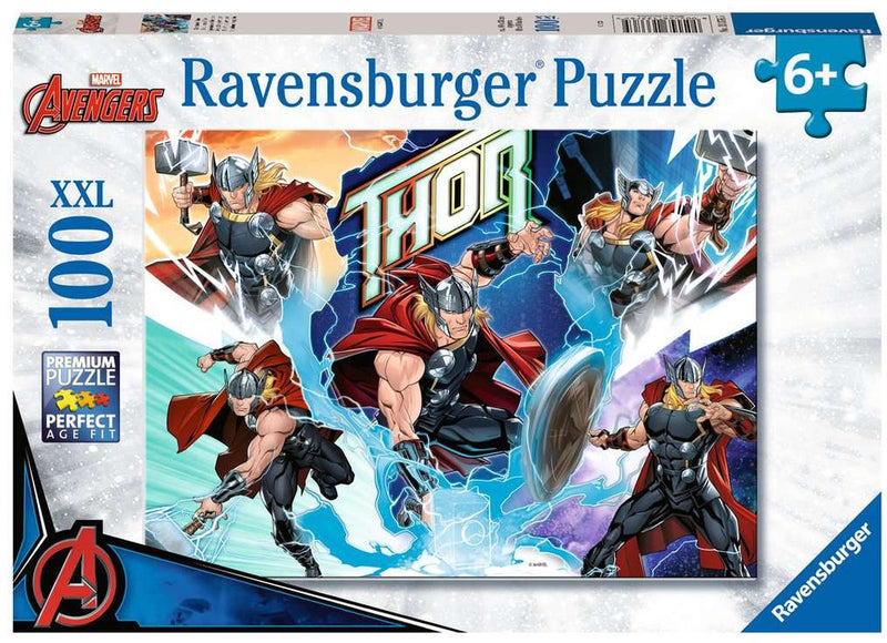 Afbeelding laden in galerijviewer, Ravensburger puzzel marvel thor - legpuzzel - 100 xxl stukjes puzzels voor kinderen
