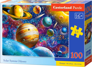 Castorland solar system odyssey – puzzel – 100 stukjes – zonnestelsel – premium kwaliteit