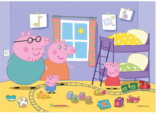 Clementoni - puzzel - 2x20 stukjes - peppa pig - puzzel voor kinderen - vanaf 3 jaar