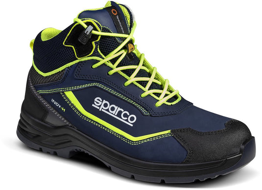 Sparco indy-h richmond werkschoenen s3s - marineblauw geel - maat 42