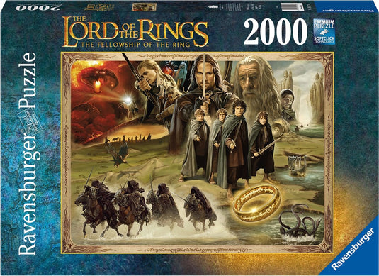 Ravensburger puzzel lord of the rings fellowship of the ring - legpuzzel - 2000 stukjes