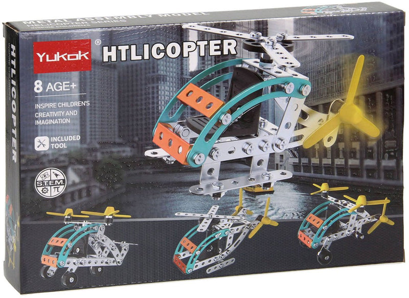 Afbeelding laden in galerijviewer, Lobbes speelgoed bv metalen bouwpakket helikopter, 106dlg.
