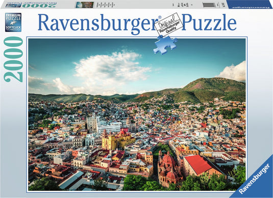 Ravensburger legpuzzel koloniale stad guanajuato in mexico, 2000st.