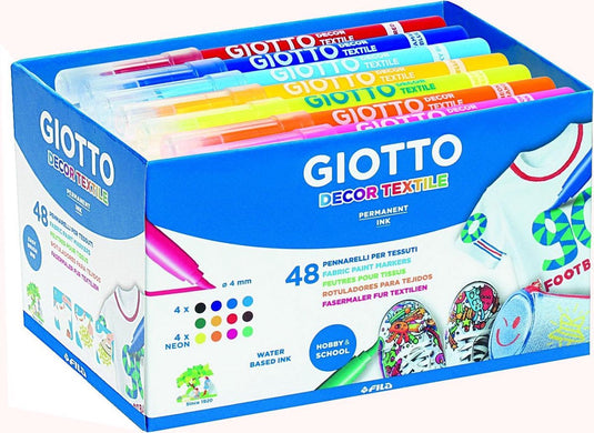 Giotto schoolpack of 48 decor textile