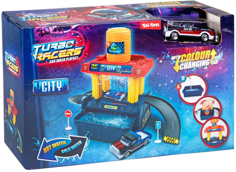 Afbeelding laden in galerijviewer, Turbo racers auto wasserette met kleurveranderende auto
