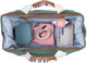 Childhome mommy bag signature groen - luiertas van 58 liter met 5 kg draagvermogen - verzorgingstas met lederen details en canvas riemen - koelvak binnenin om flesjes vers te houden - waterafstotend - 55 x 30 x 40 cm