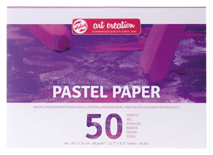 Talens art creation pastelpapier 90gr a4 paars | 3 stuks