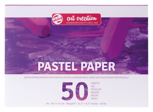 Talens art creation pastelpapier 90gr a4 paars | 3 stuks