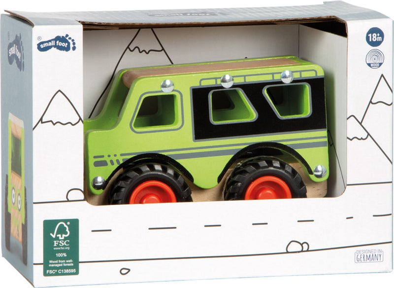 Afbeelding laden in galerijviewer, Small foot - houten off-road jeep groen
