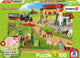 Schmidt - legpuzzel - farm world boerderij en boerderijwinkel - schleich - 100 stukjes + originele figuur - kinderen - vanaf 6 jaar