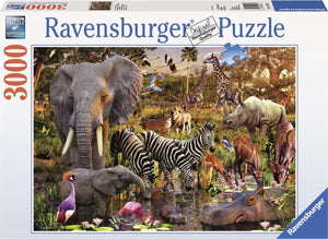 Ravensburger puzzel afrikaanse dierenwereld - legpuzzel - 3000 stukjes