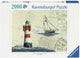 Ravensburger puzzel romantische vuurtoren - legpuzzel - 2000 stukjes