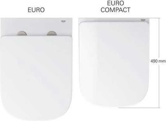Grohe euro keramiek zitting met deksel softclose wit