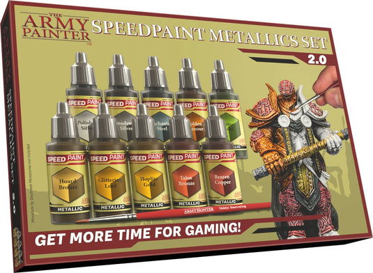 The army painter speedpaint metallics set 2.0, 10 x 18 ml