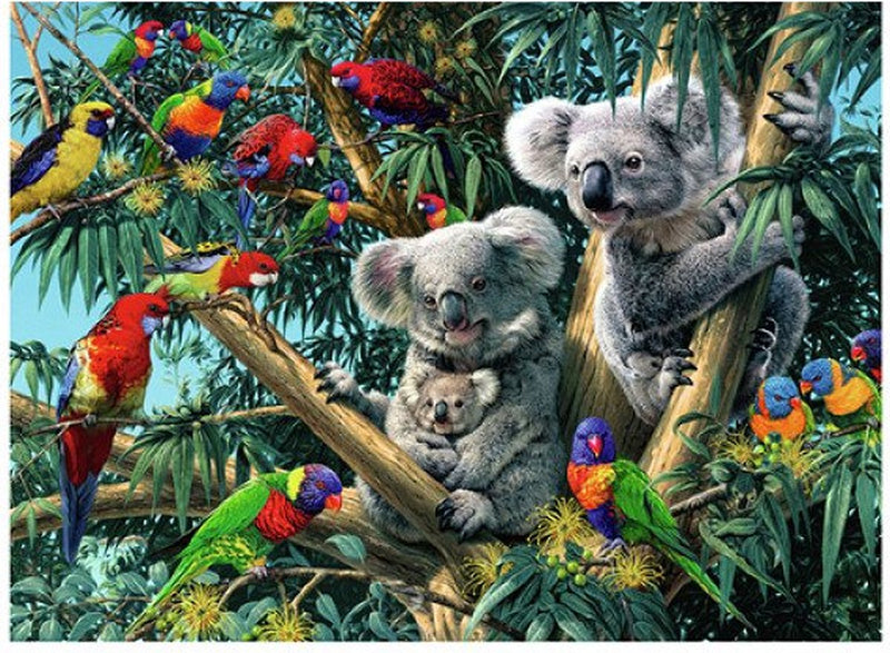 Afbeelding laden in galerijviewer, Ravensburger legpuzzel koalas in de boom, 500st.
