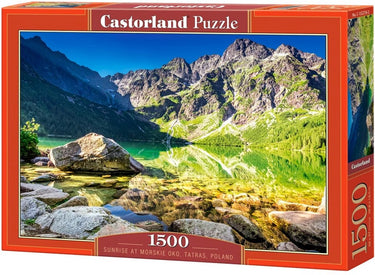 Castorland sunrise at morskie oko, poland – puzzel – 1500 stukjes – satijnen afwerking – perfecte pasvorm – europese kwaliteit