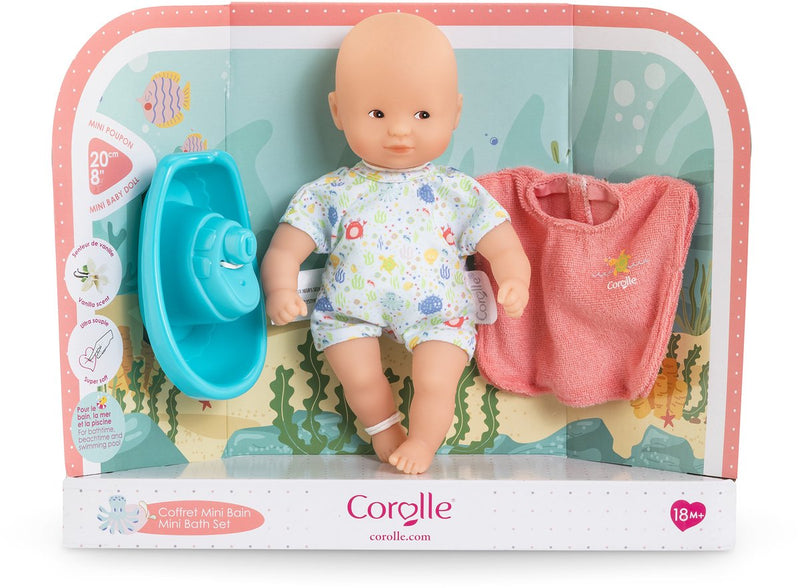Afbeelding laden in galerijviewer, Corolle – mini badset – badpop 20 cm – cape en bootje
