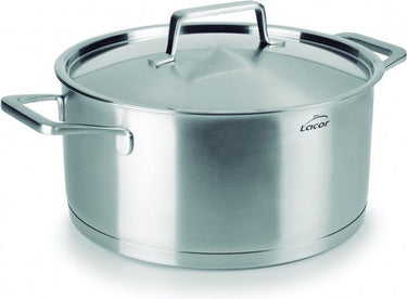 Lacor foodie kookpot met deksel - ø 22cm - 4l - rvs